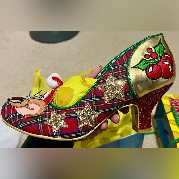 New Irregular Choice Tom & Jerry Best Present Mid Heels Holiday Christmas 7.5 - Picture 8 of 8